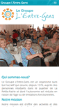 Mobile Screenshot of groupeentre-gens.ca