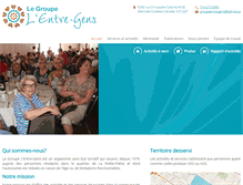Tablet Screenshot of groupeentre-gens.ca